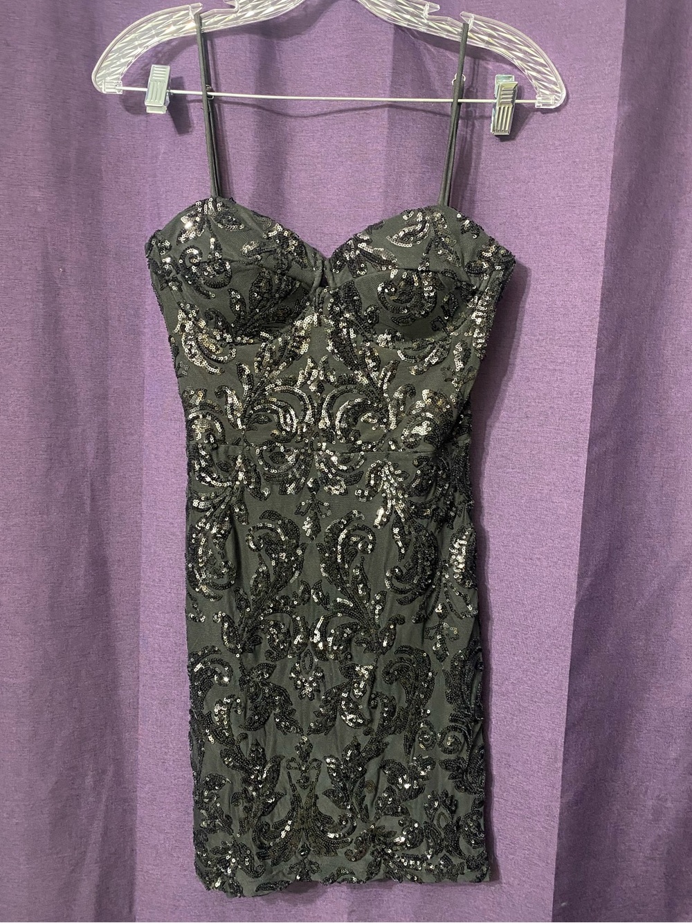 Black Sequin Minidress from Windsor